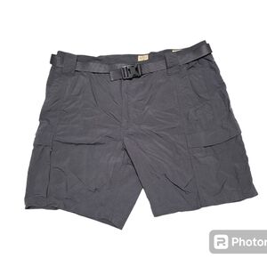 Gray Redhead nylon cargo hiking shorts, size 42